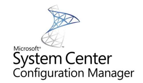 Abstract blue and gray design symbolizing efficient ITSM solutions above the text 'Microsoft System Center Configuration Manager.'. - SysAid