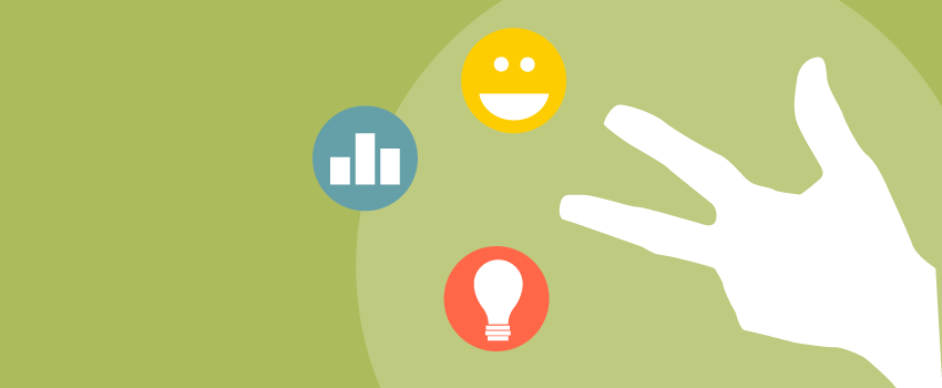 Silhouette of a hand pointing at icons on green, symbolizing ITSM innovation and efficiency in SysAid's help desk solutions. - SysAid