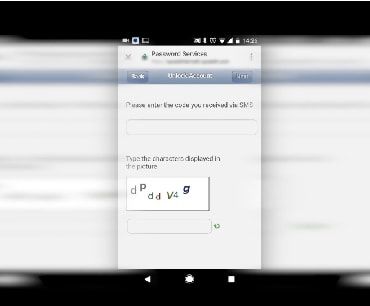 Accessing Password Services with an SMS Code