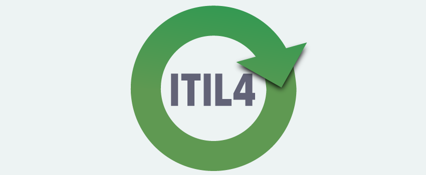 A green circular arrow wraps around "ITIL V4," highlighting SysAid's seamless integration with ITSM advancements. - SysAid