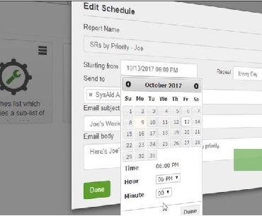 Scheduling a Report