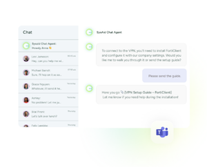 SysAid copilot providing email support