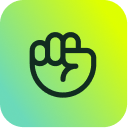 A raised fist icon on a green-yellow gradient represents SysAid’s commitment to empowering ITSM solutions. - SysAid