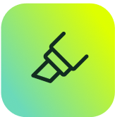 ITSM marker icon symbolizing streamlined ITSM solutions by SysAid on a green to yellow gradient background. - SysAid