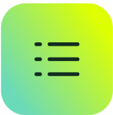 ITSM icon showing a black list on a gradient background, representing SysAid’s streamlined ITSM solutions. - SysAid