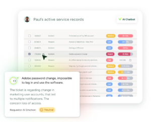 Copilot for agents service records