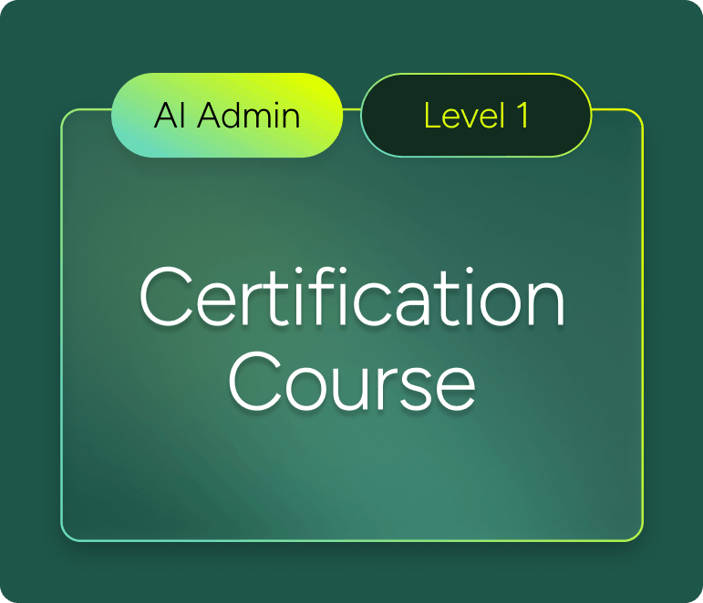 Logo for sysaid copilot ai admin level 1 certification course, featuring a cartoon bird with a graduation cap.