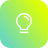 White light bulb icon on a green-yellow gradient, symbolizing SysAid ITSM innovation and smarter service management. - SysAid