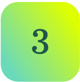 Green and yellow gradient rounded square with a bold black 3, representing ITSM maturity level in SysAid Service Desk. - SysAid