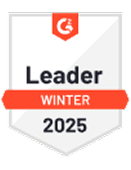 SysAid recognized as a Leader in Winter 2025 for ITSM excellence, as shown on a G2 badge in white, orange, and gray. - SysAid
