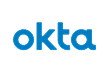 Okta logo in blue lowercase letters on light gray, representing identity management integration for SysAid Help Desk. - SysAid