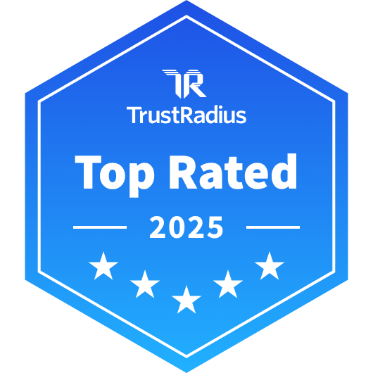 TrustRadius Top Rated 2025 badge, highlighting SysAid’s excellence in Service Desk and ITSM solutions. - SysAid