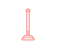 Pixel art red plunger symbolizing SysAid’s ITSM solutions for clearing Service Desk ticketing system issues. - SysAid