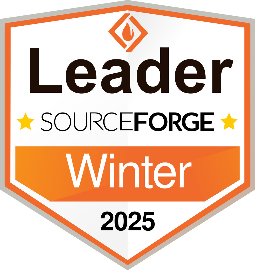 SysAid earns SourceForge Leader badge Winter 2025, reflecting ITSM leadership with an orange emblem at the top. - SysAid